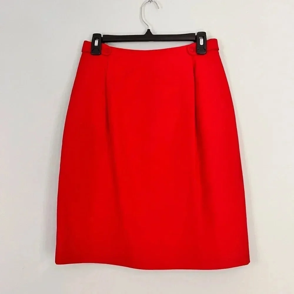 Talbots‎ Red Skirt Size 8 petite